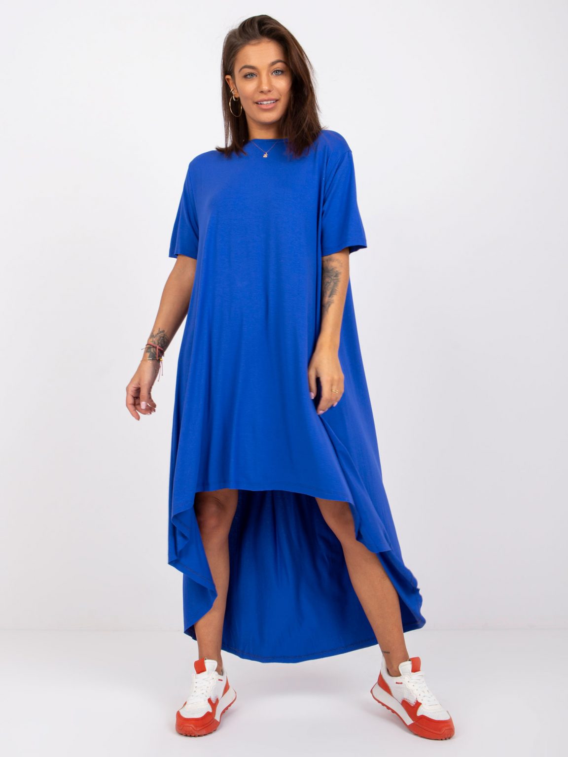 Niebiesko-fioletowa sukienka Casandra RUE PARIS