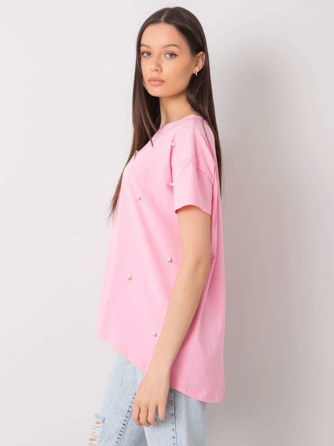 Różowa bluzka z aplikacją Etty