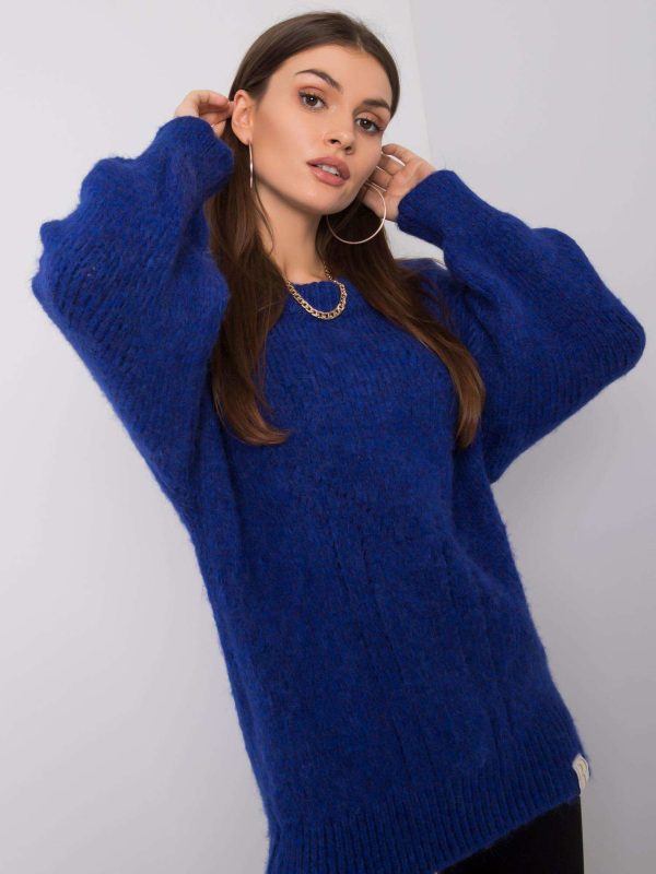 Kobaltowy sweter Silvia RUE PARIS