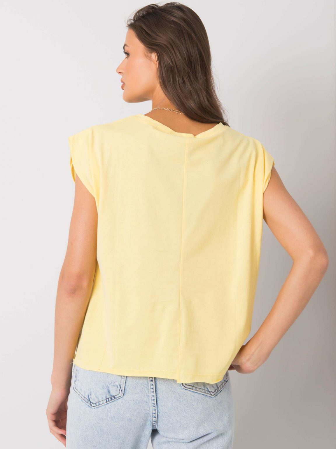 Żółty t-shirt z nadrukiem Malibu