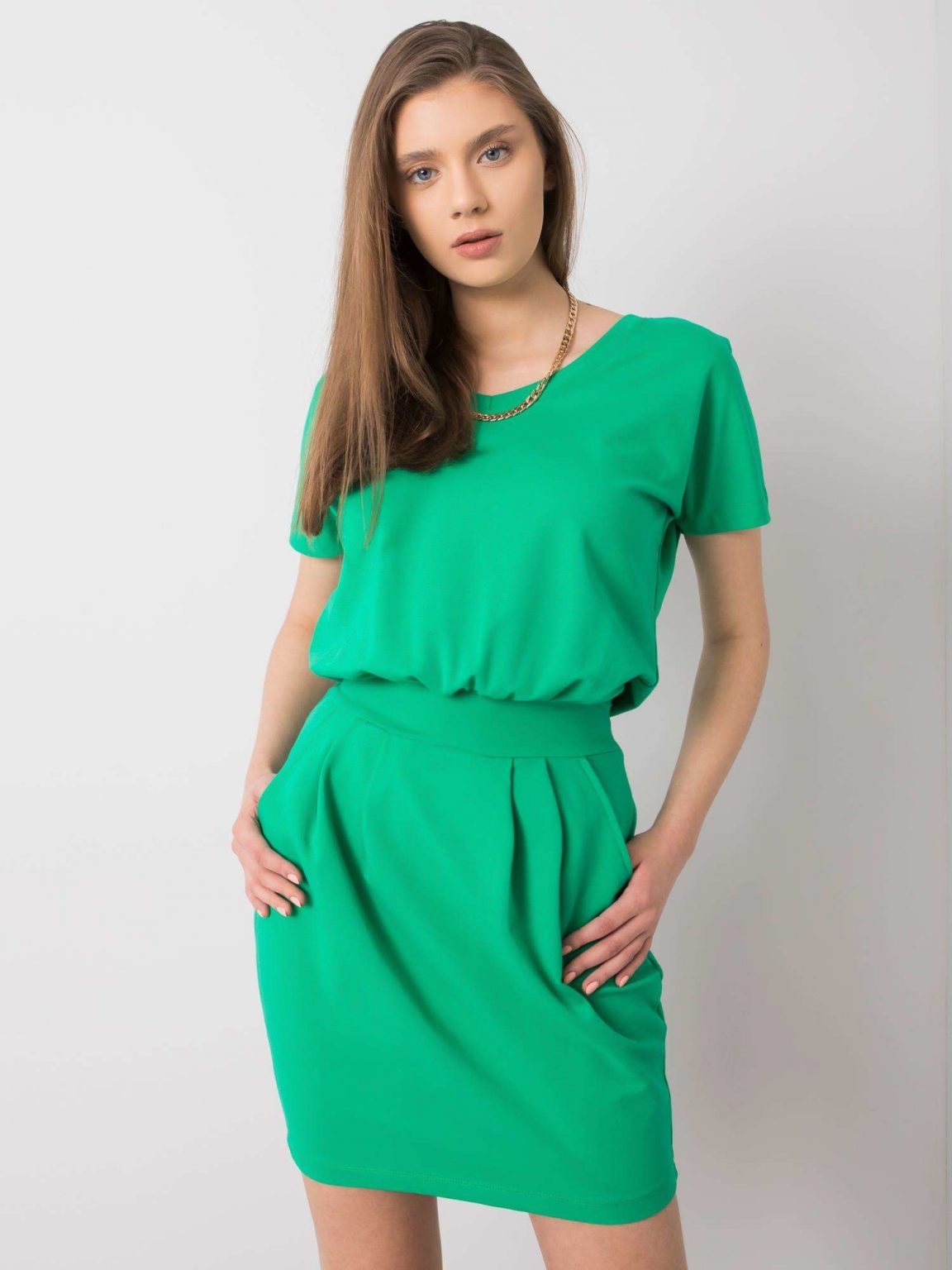 Zielona sukienka na co dzień Aimee RUE PARIS