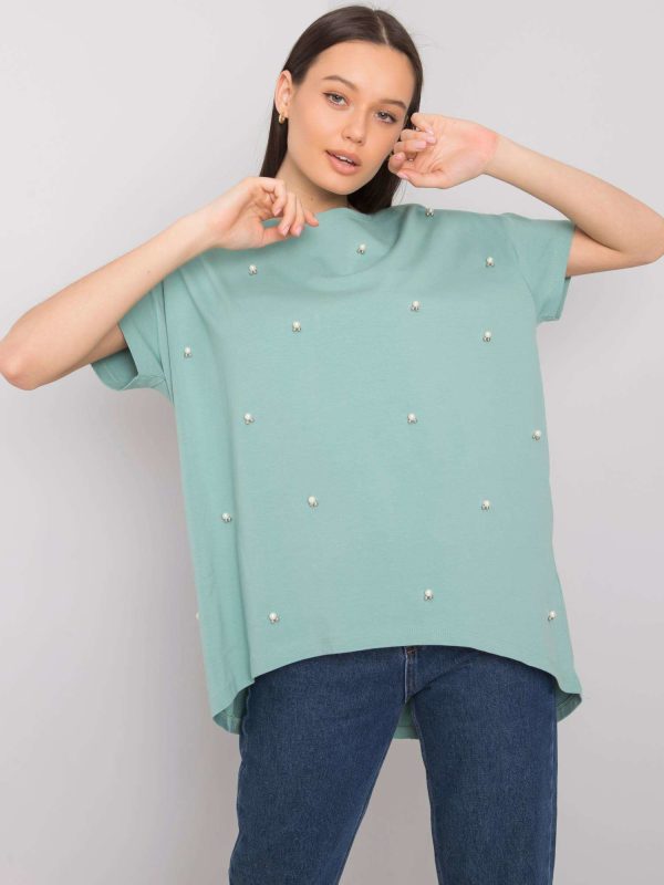 Zielona bluzka z aplikacją Etty