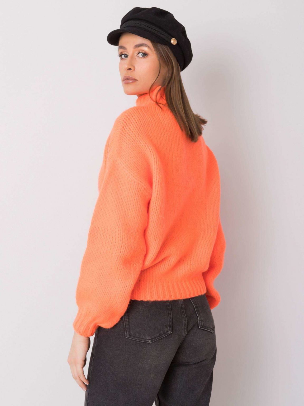 Fluo pomarańczowy sweter Ariana