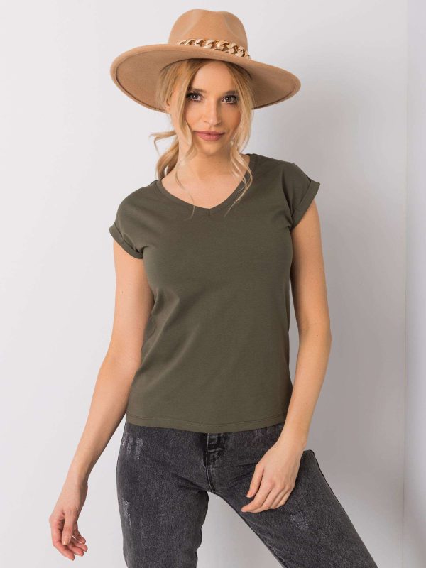 Khaki t-shirt Elisabetta