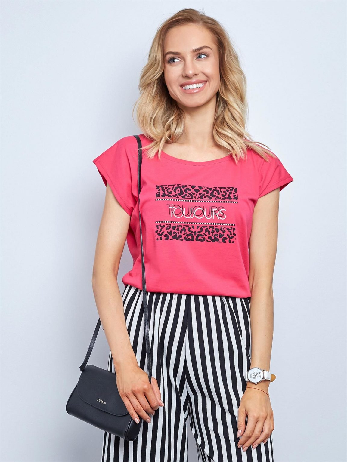 Różowy t-shirt Fasten