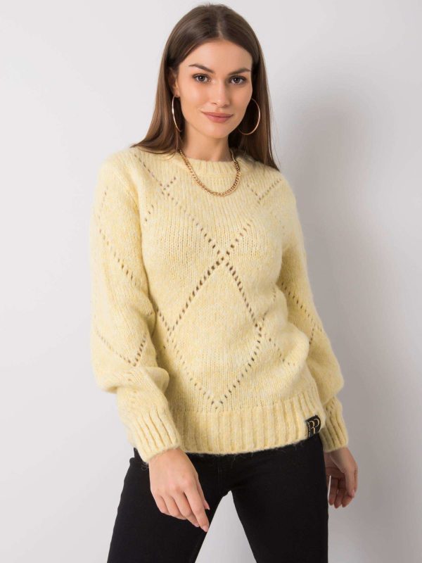 Jasnożółty sweter Adalyn RUE PARIS