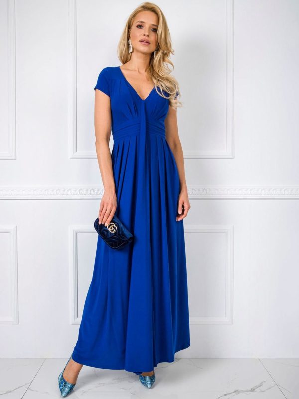 Kobaltowa sukienka Chrissy