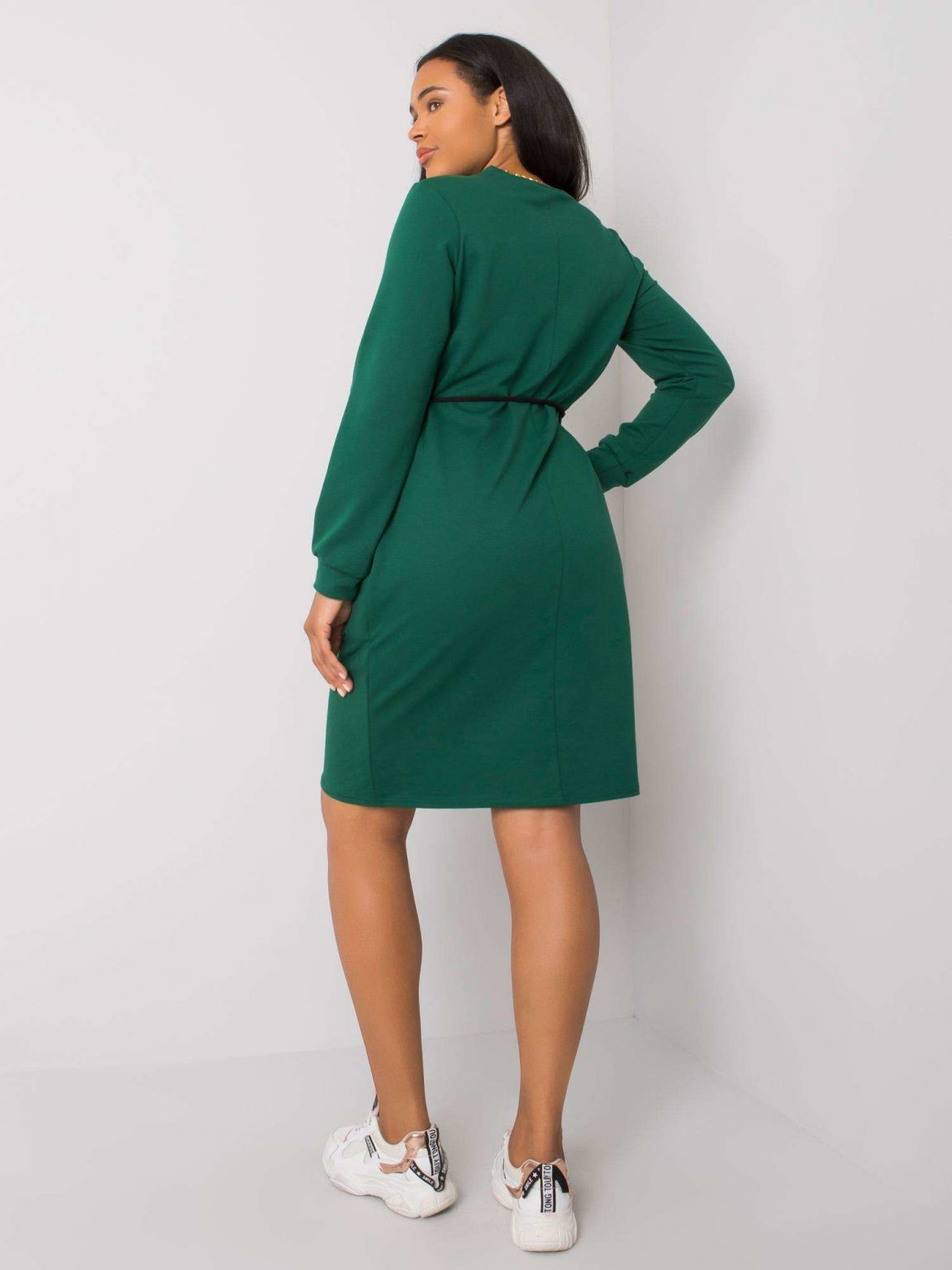 Zielona sukienka bawełniana Lareen