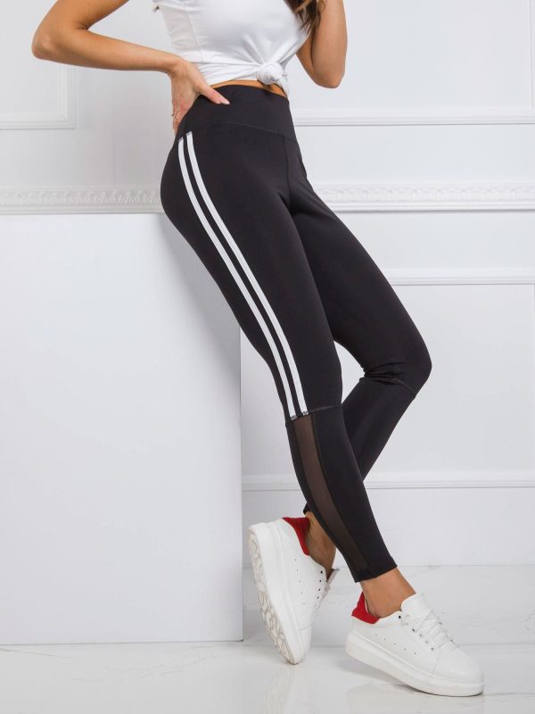 Czarne legginsy Power FOR FITNESS