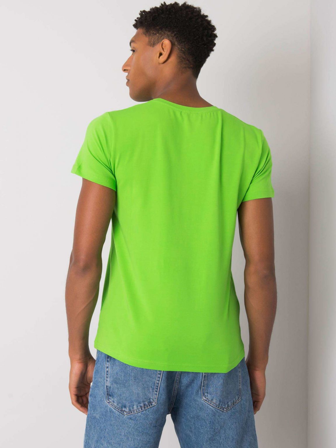 Zielony t-shirt męski bawełniany Andreas