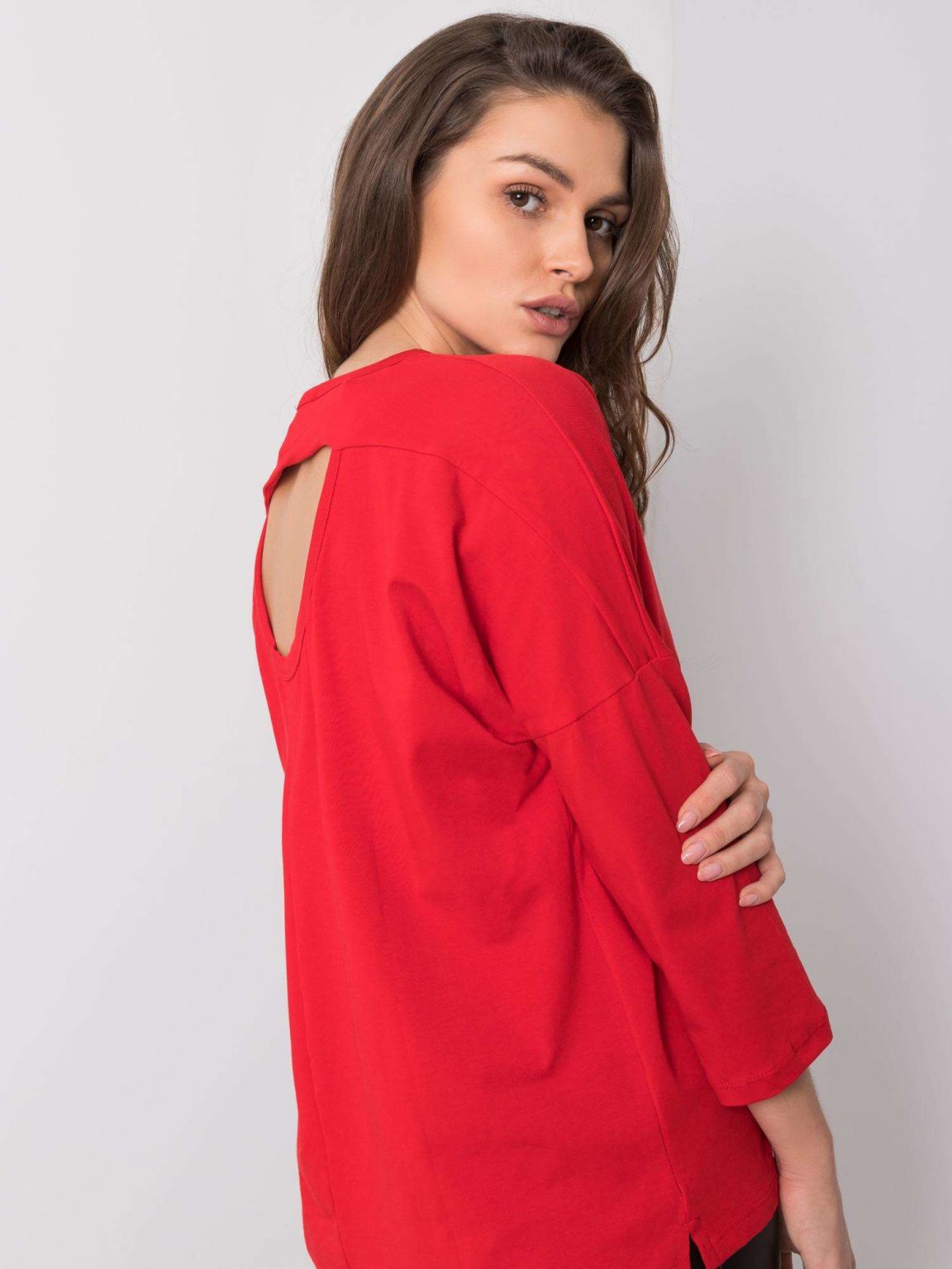 Czerwona bluzka Salome