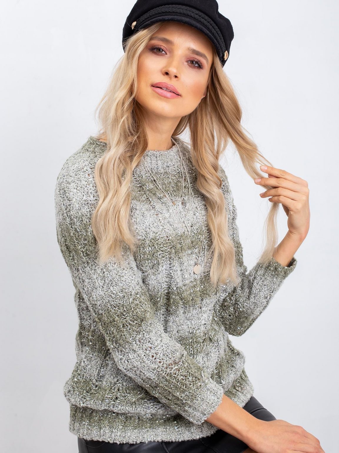 Khaki sweter Amelia