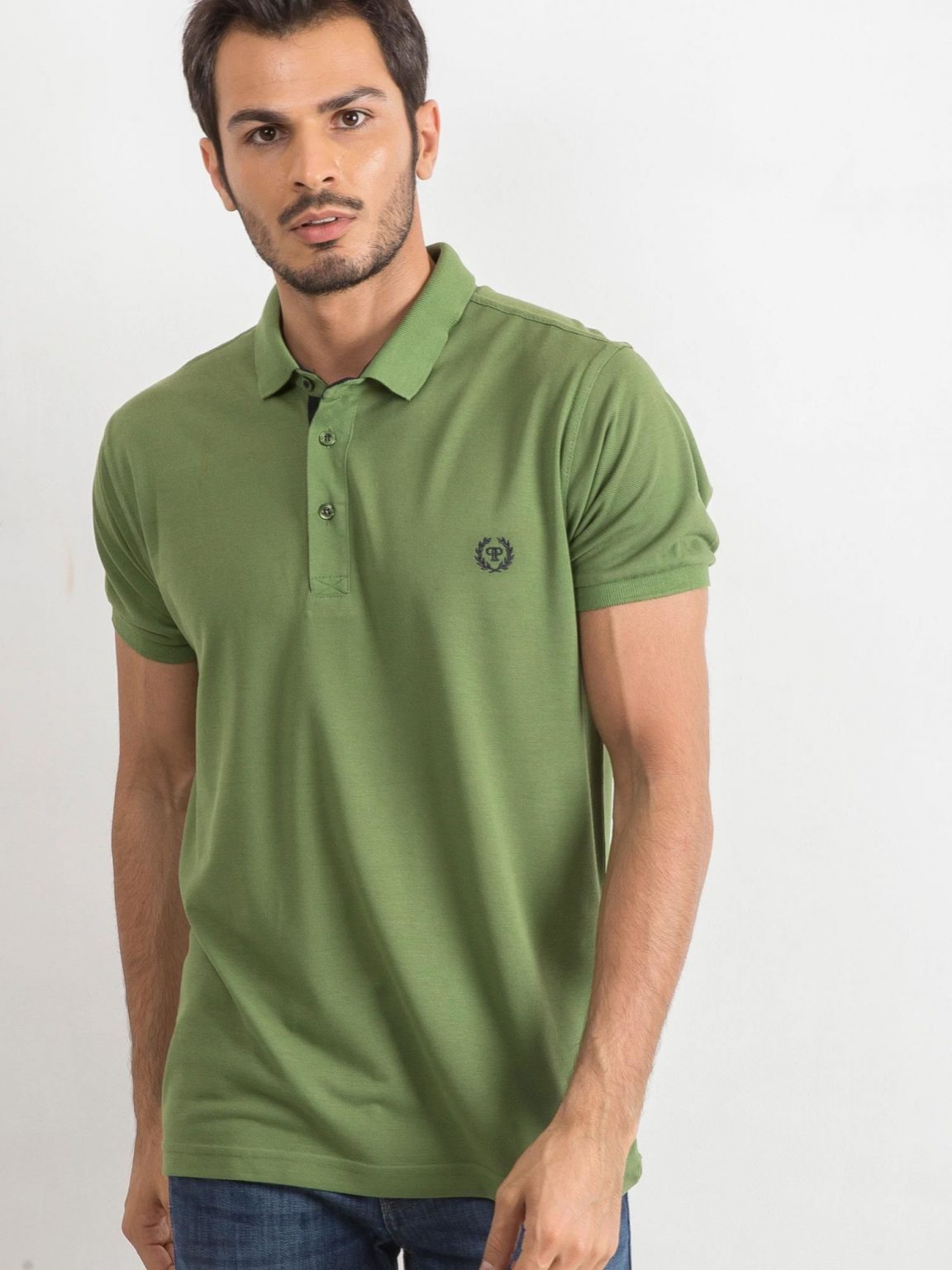 Zielona męska koszulka polo Reverse