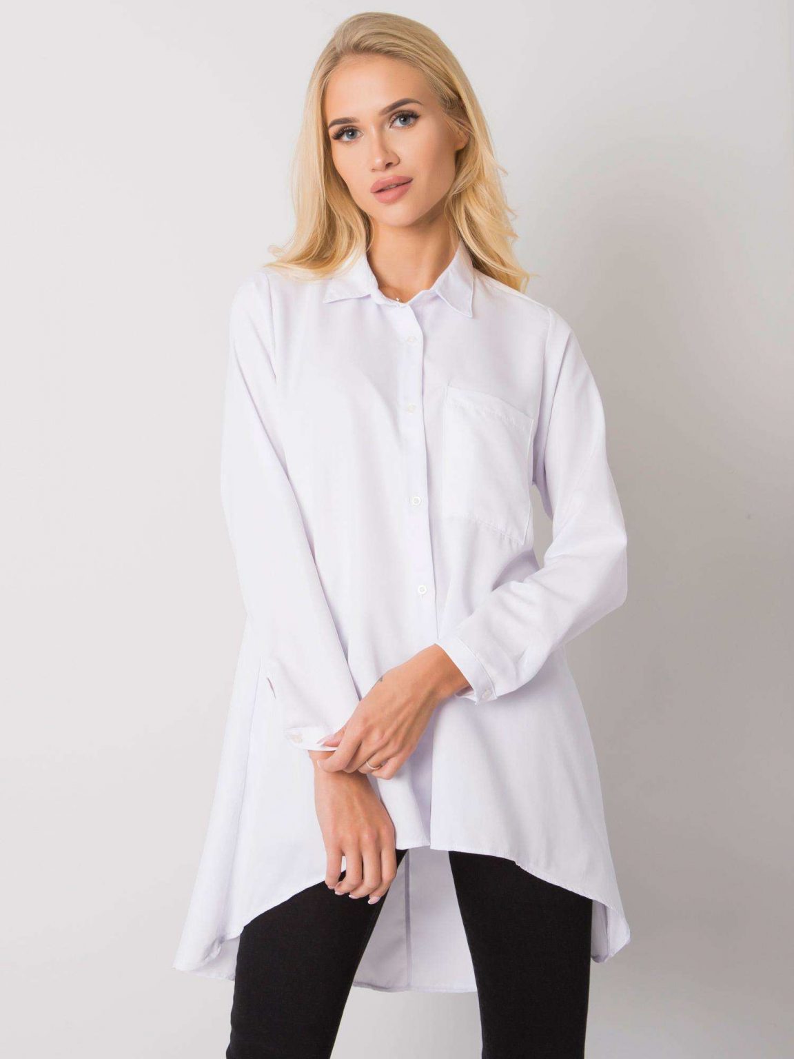 Biała koszula asymetryczna Gilliana