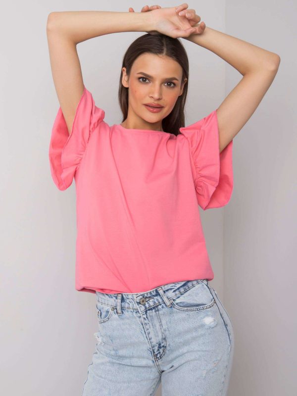 Różowy t-shirt Aretha