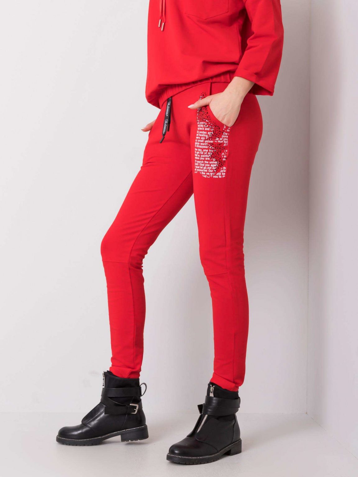 Czerwone spodnie dresowe Taylor
