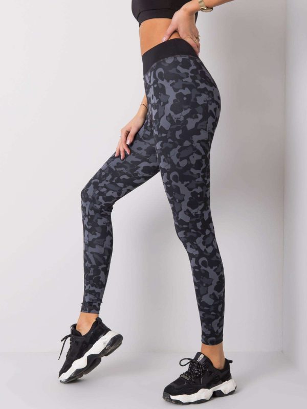 Czarno-szare legginsy Gracey FOR FITNESS