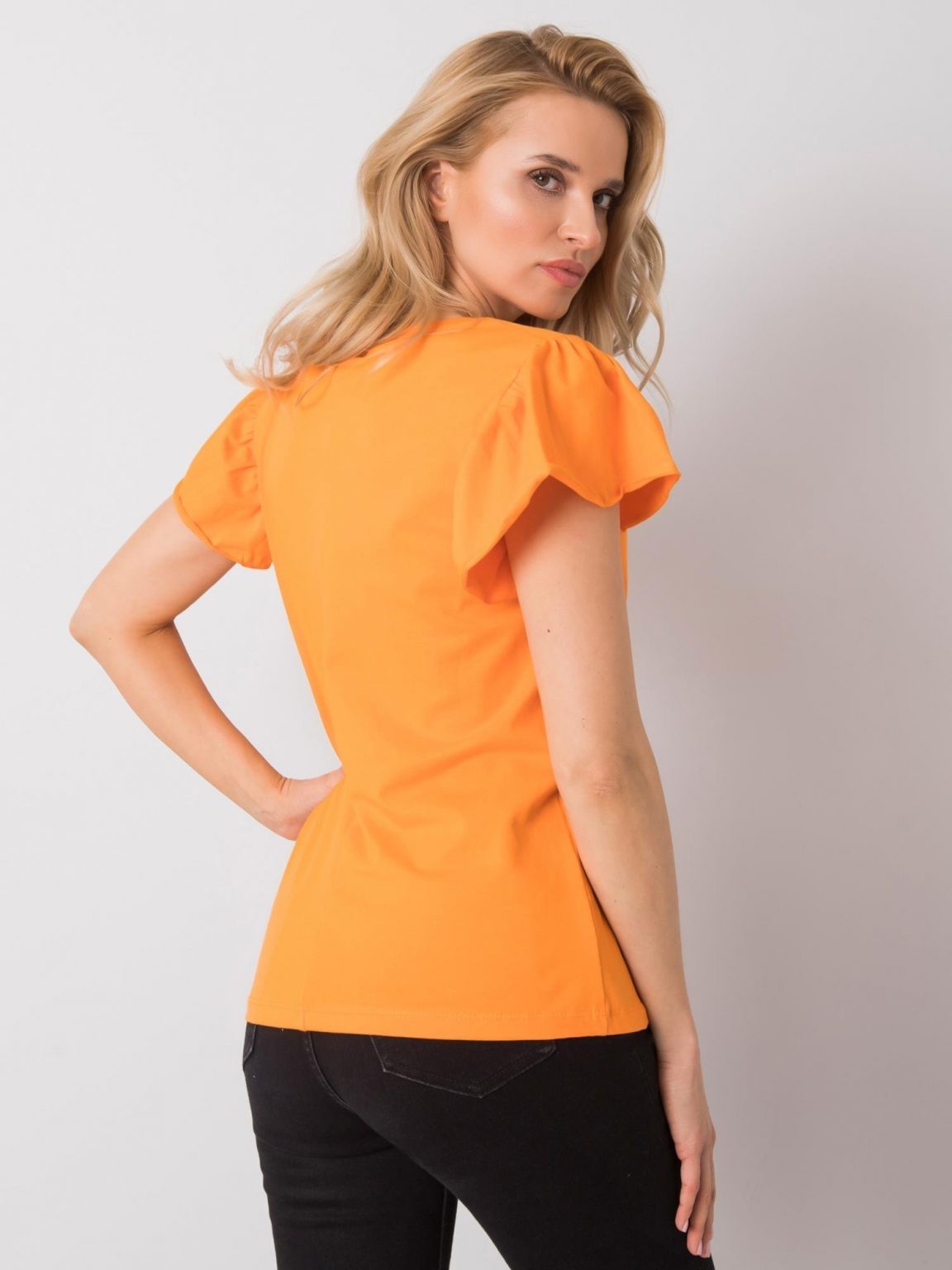 Pomarańczowy t-shirt Aretha