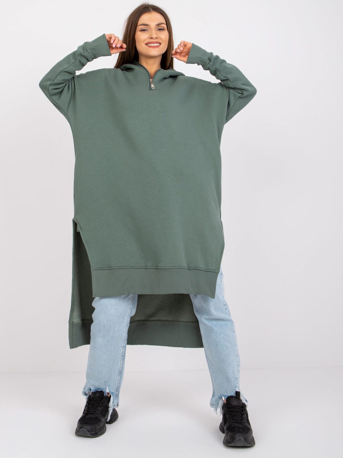 Zielona bluza dresowa z bawełny Quito