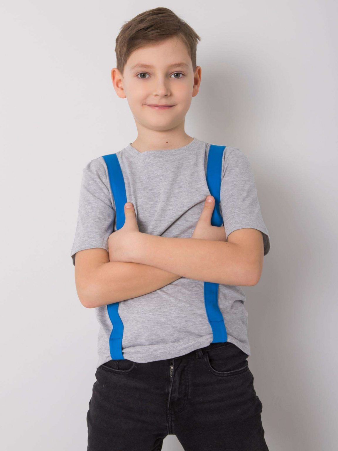 Szaro-niebieski t-shirt dla chłopca DODO KIDS