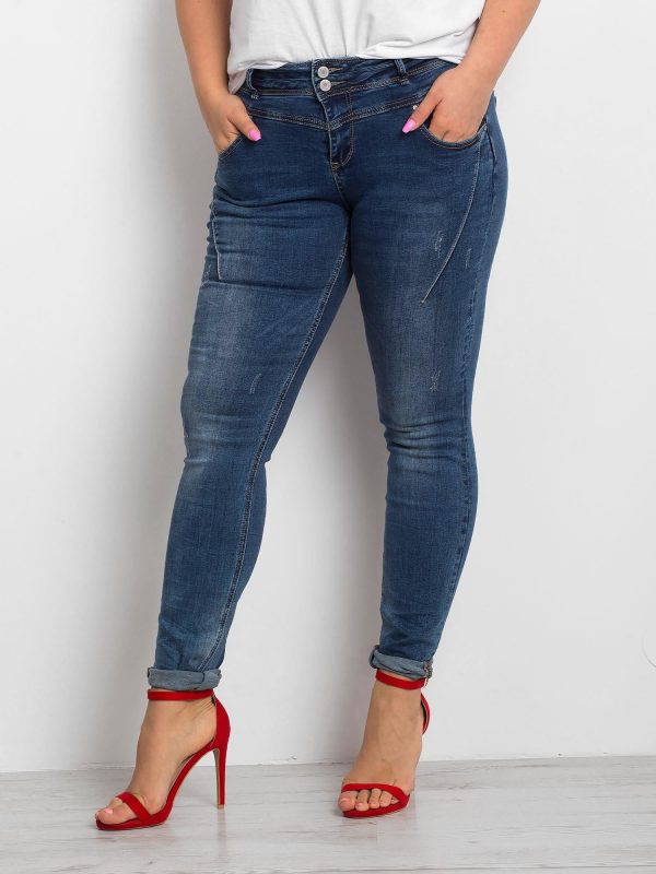 Niebieskie jeansy PLUS SIZE Corinee