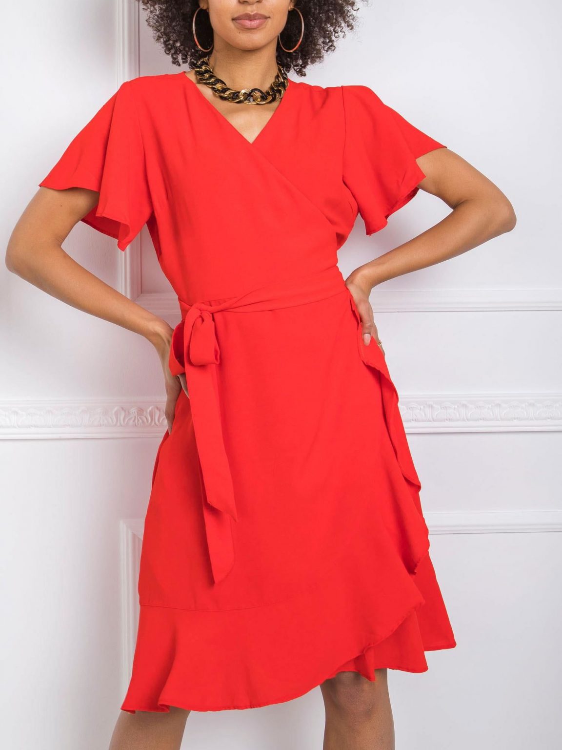 Czerwona sukienka Kaily RUE PARIS