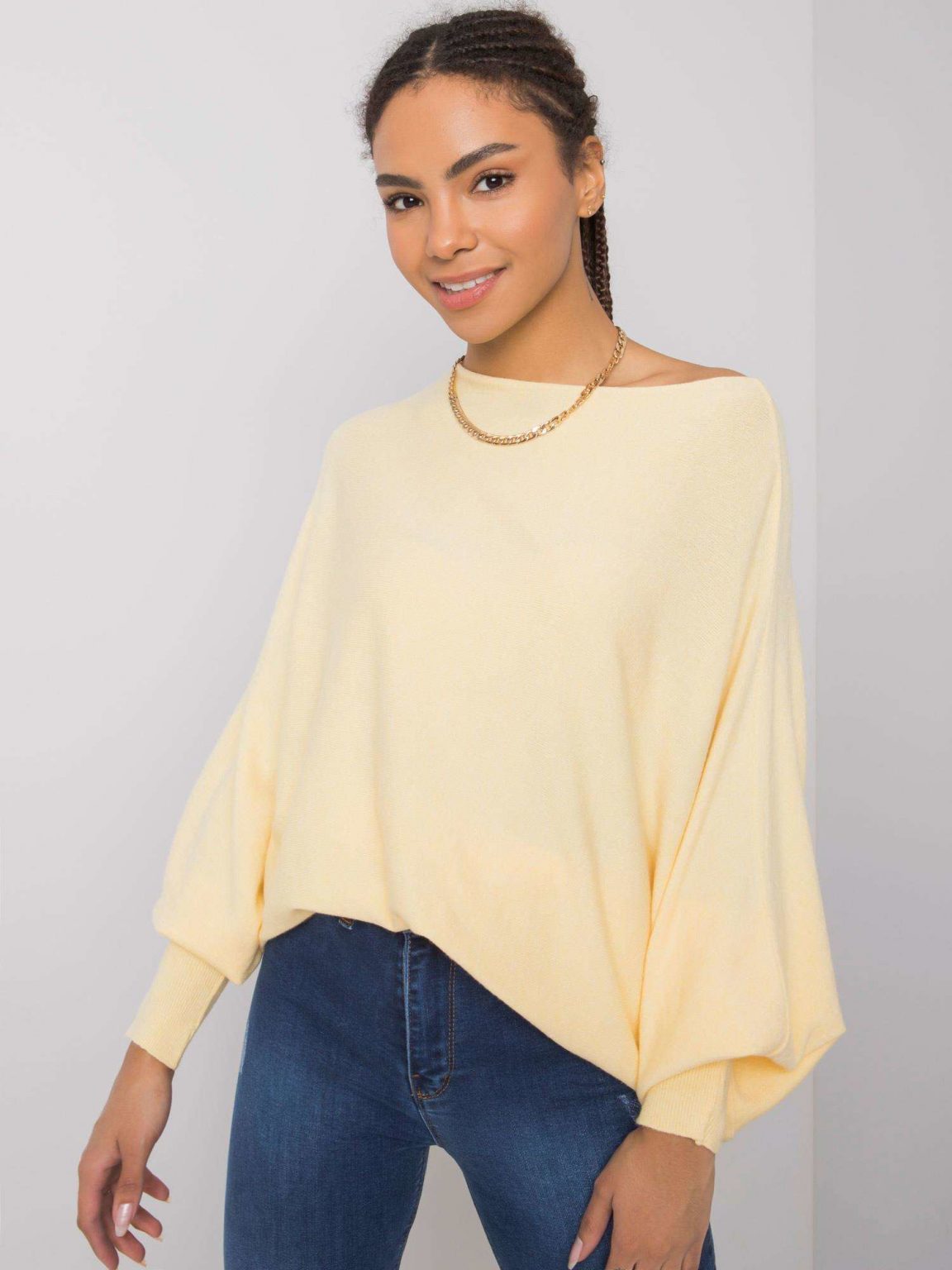 Żółty sweter oversize Albertina