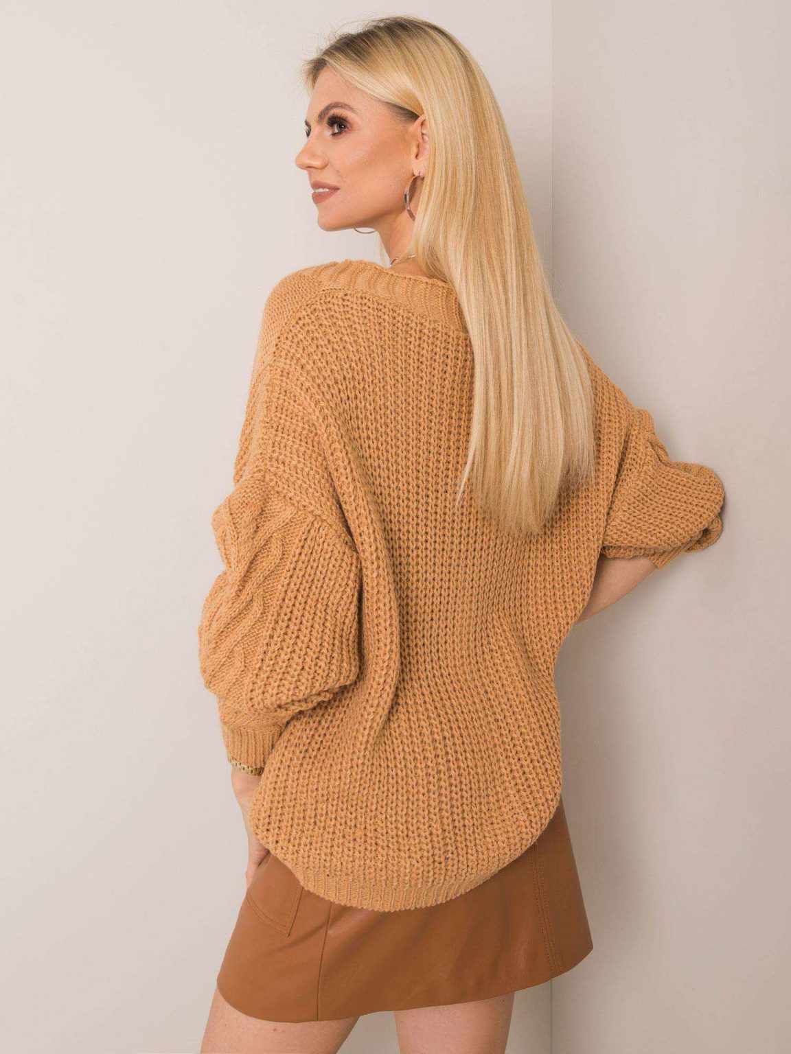 Camelowy sweter Gianna OCH BELLA