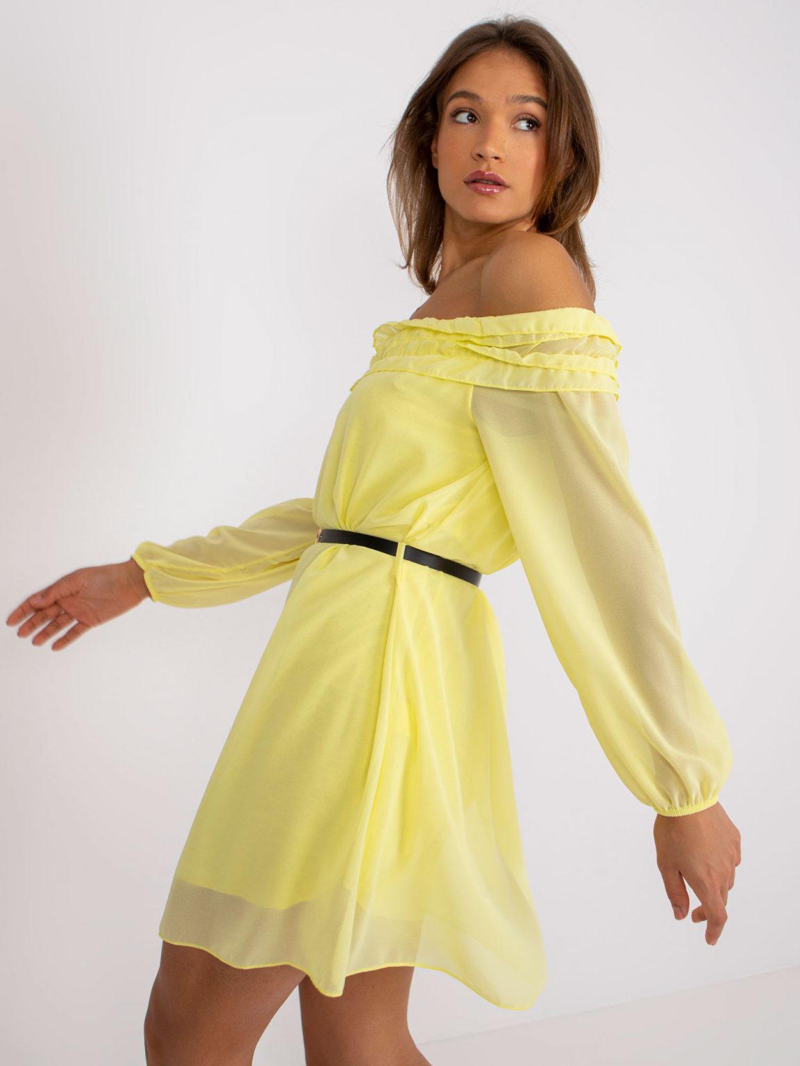 Żółta sukienka hiszpanka Ameline