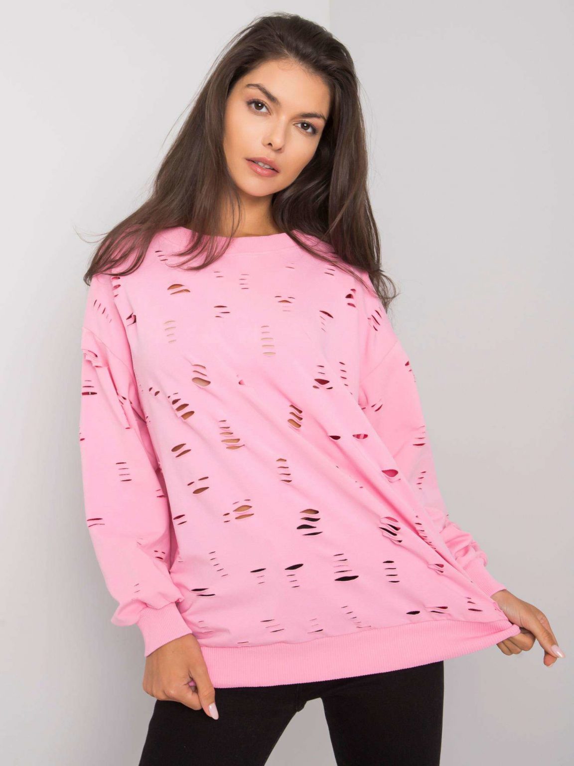 Różowa bluza bawełniana Catalina