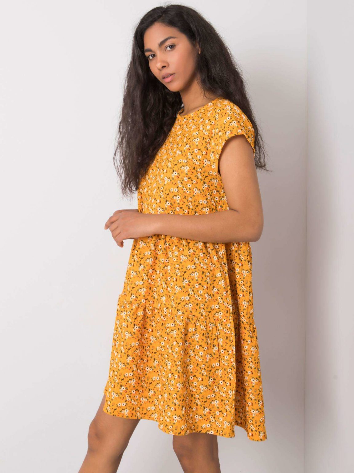 Żółta sukienka oversize Eve STITCH & SOUL