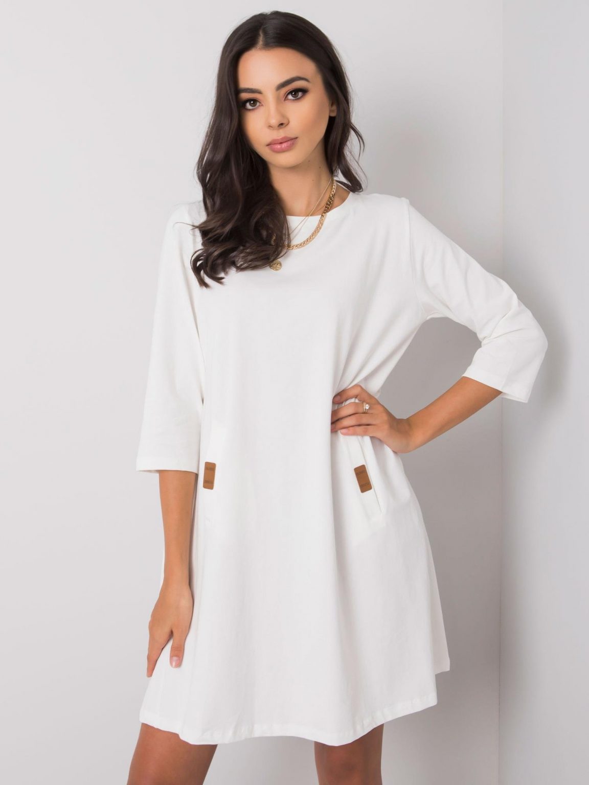 Biała bawełniana sukienka Dalenne