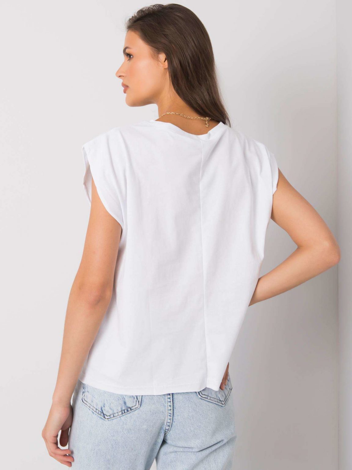 Biały t-shirt z nadrukiem Malibu