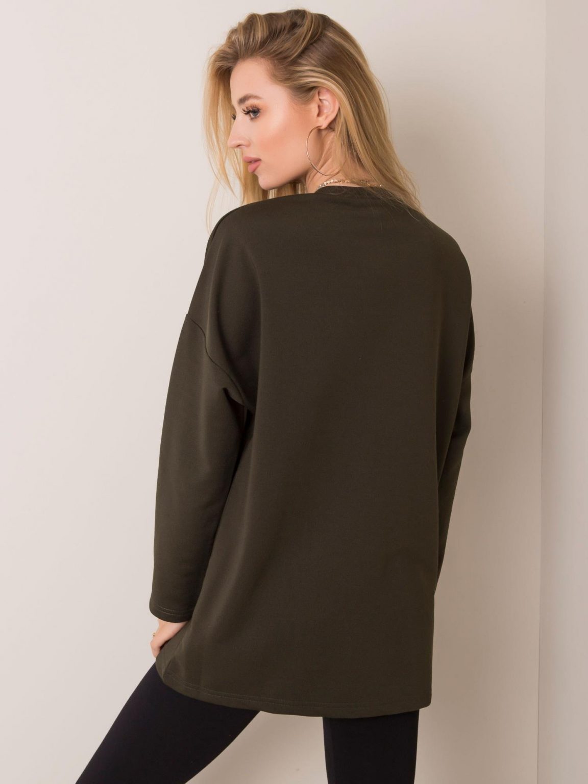 Khaki bluza Christa RUE PARIS