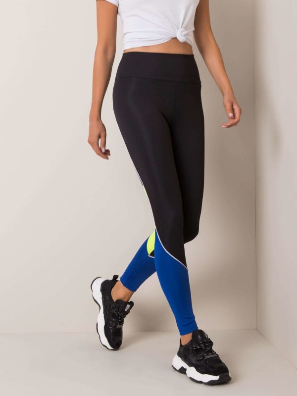 Czarne legginsy Yvette FOR FITNESS