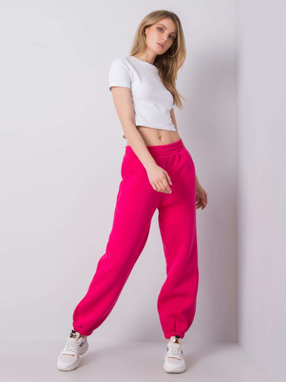Różowe spodnie dresowe Mariposa RUE PARIS