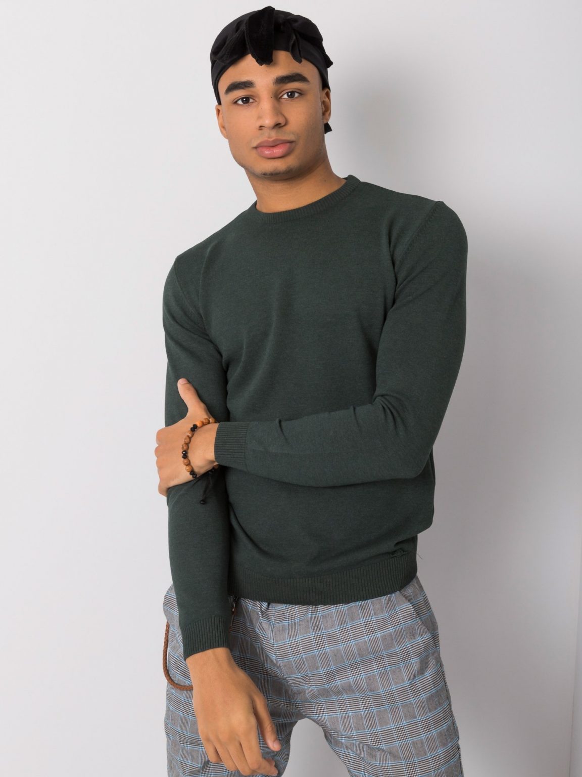Khaki sweter męski Carter LIWALI