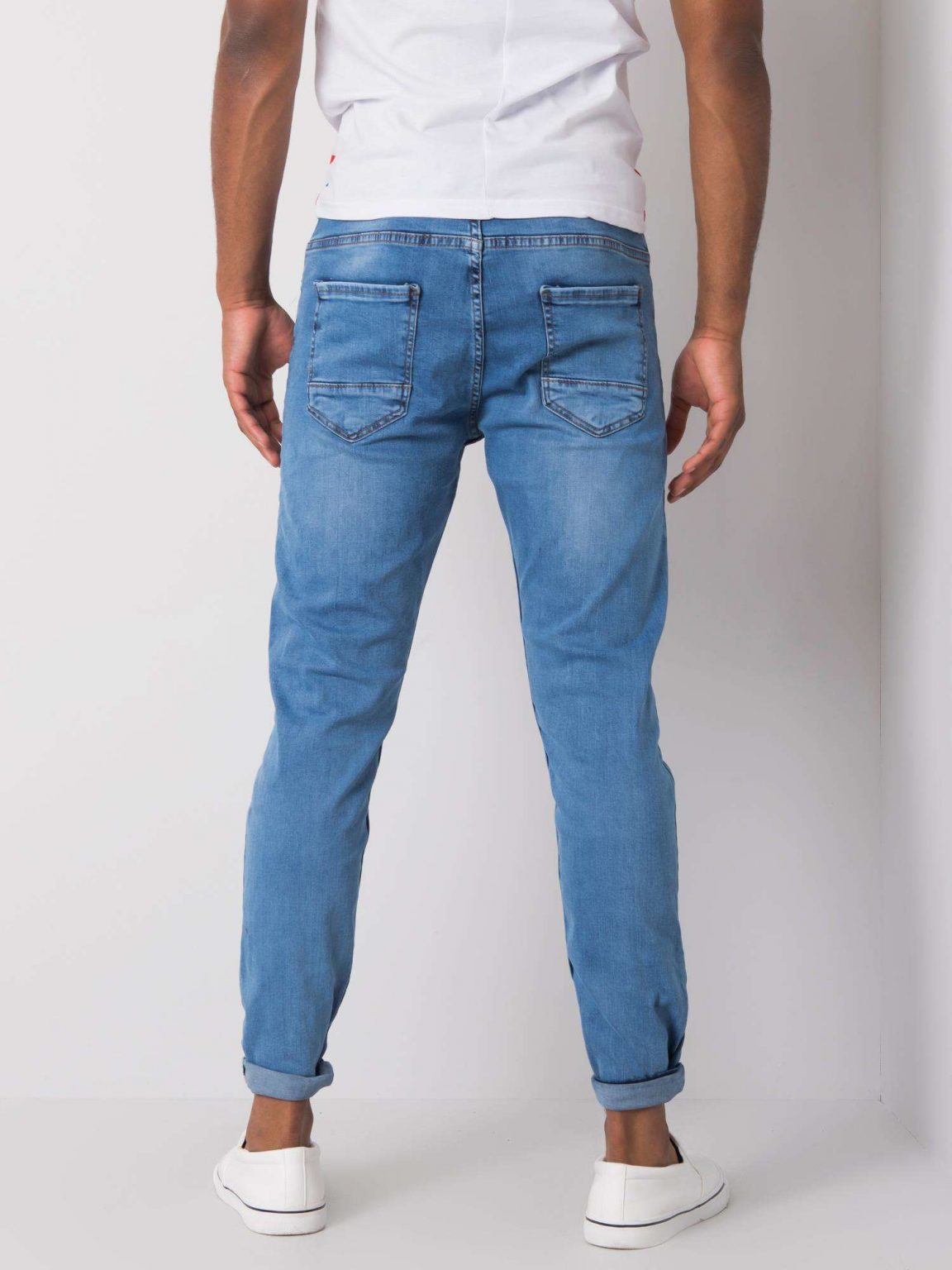 Jasnoniebieskie jeansy męskie regular fit Rylan