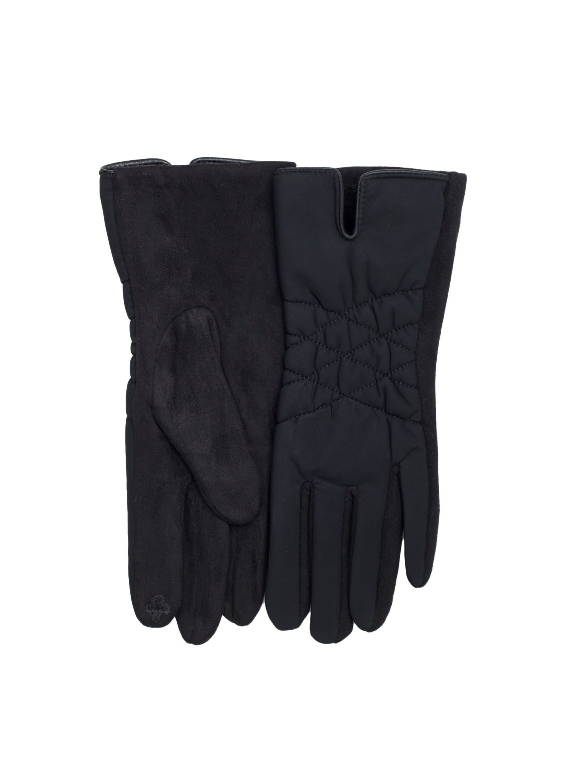 Hurtownia Czarne damskie rękawiczki na zimę