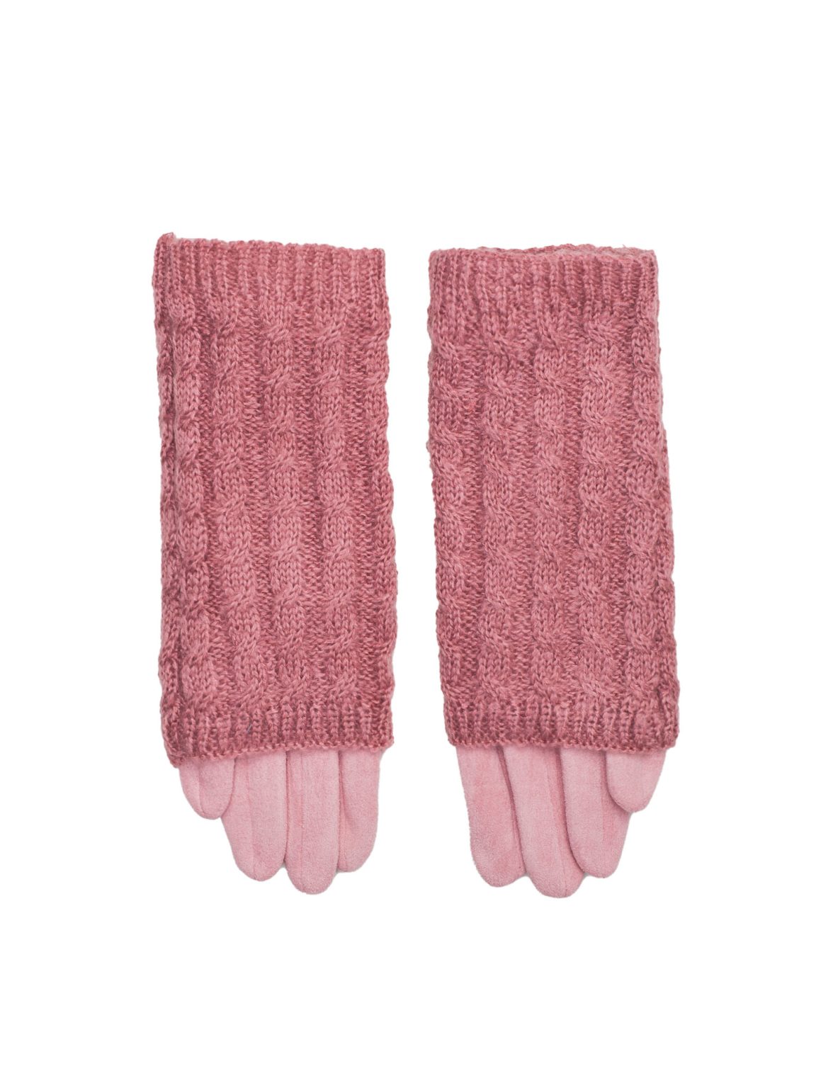 Hurtownia Różowe damskie rękawiczki zimowe