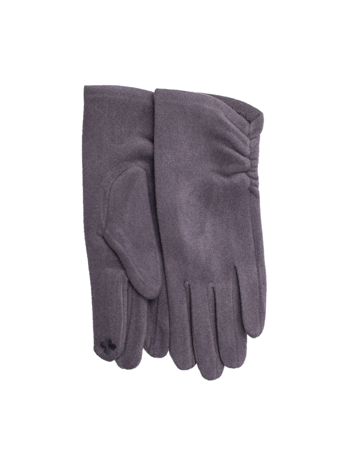 Hurtownia Szare rękawiczki damskie na zimę