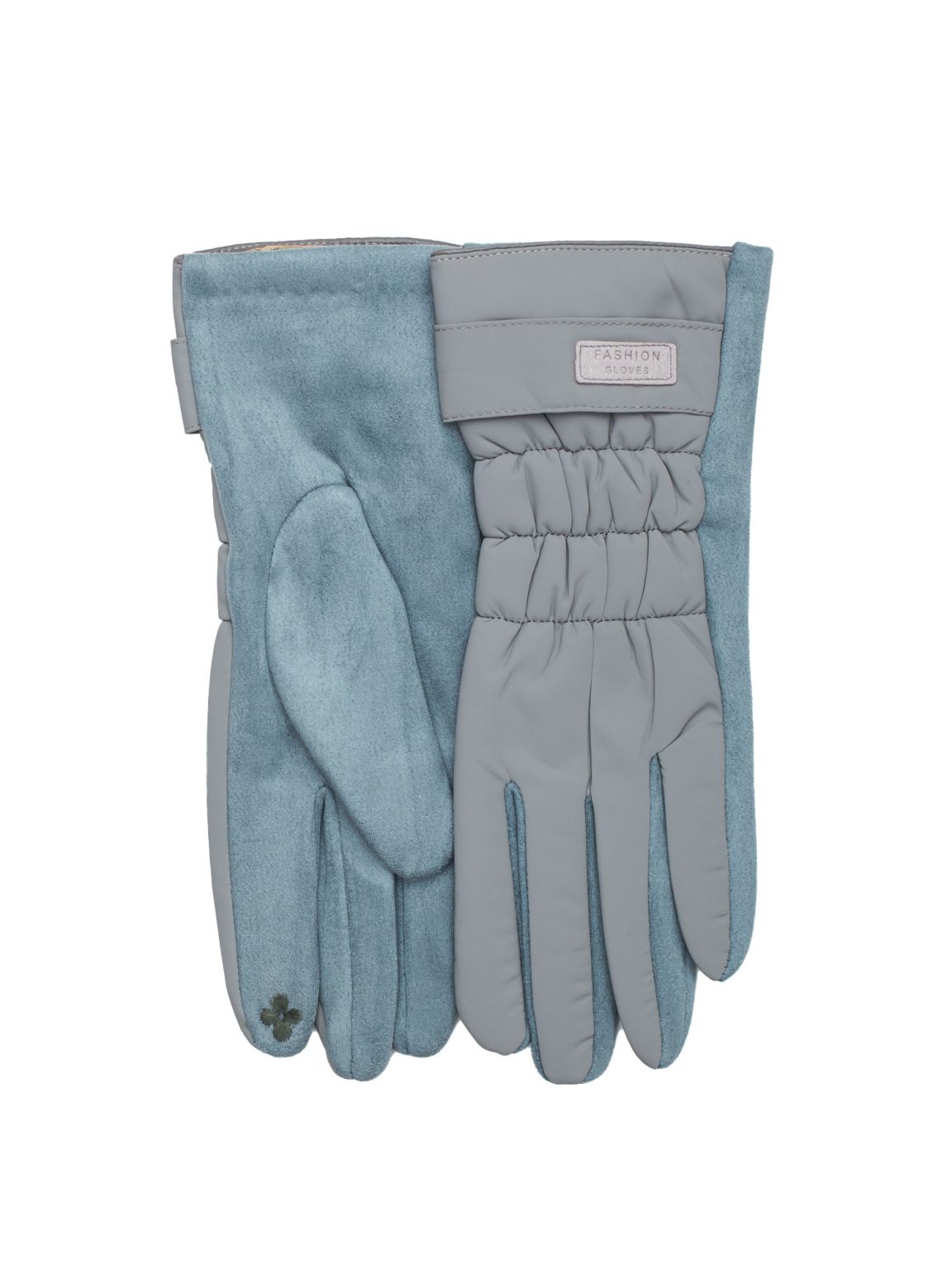 Hurtownia Jasnoszare rękawiczki na zimę dotykowe