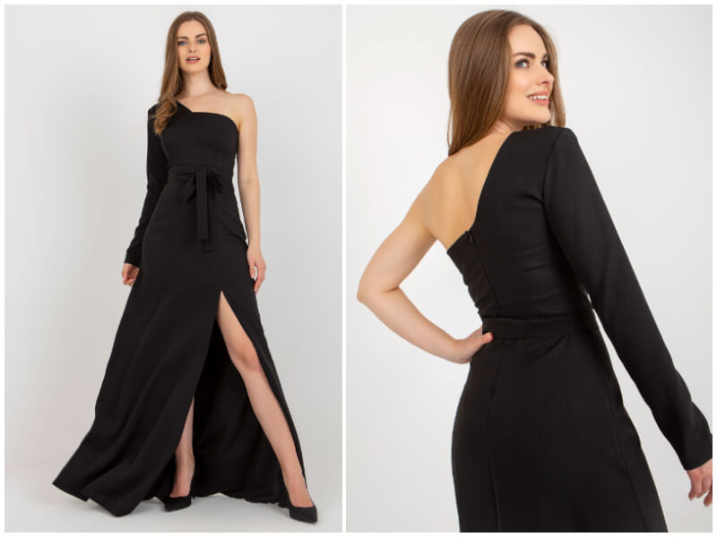 Hurt odzież czarna sukienka wieczorowa – klasyka elegancji