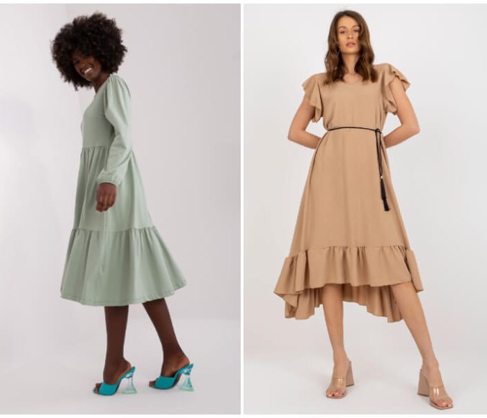 Sukienki z falbankami hurtownia odzieży – uzupełnij trendy w asortymencie