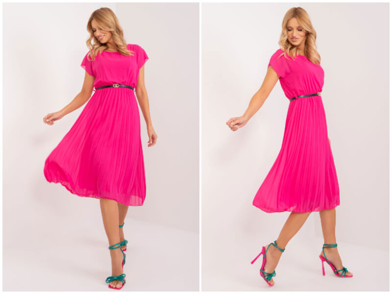 Fuksjowa sukienka – przyciągnij uwagę wiosenną stylizacją