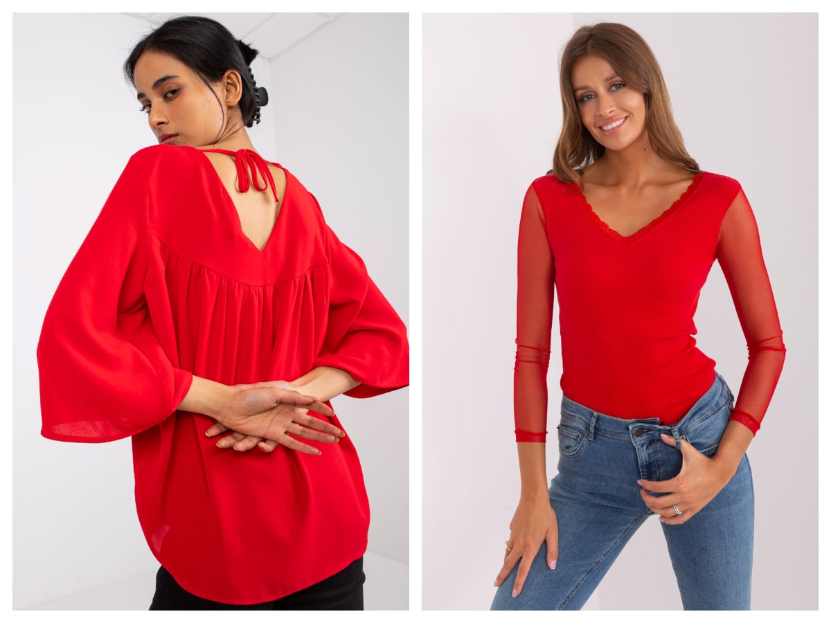 Czerwona bluzka damska – klasyka z charakterem