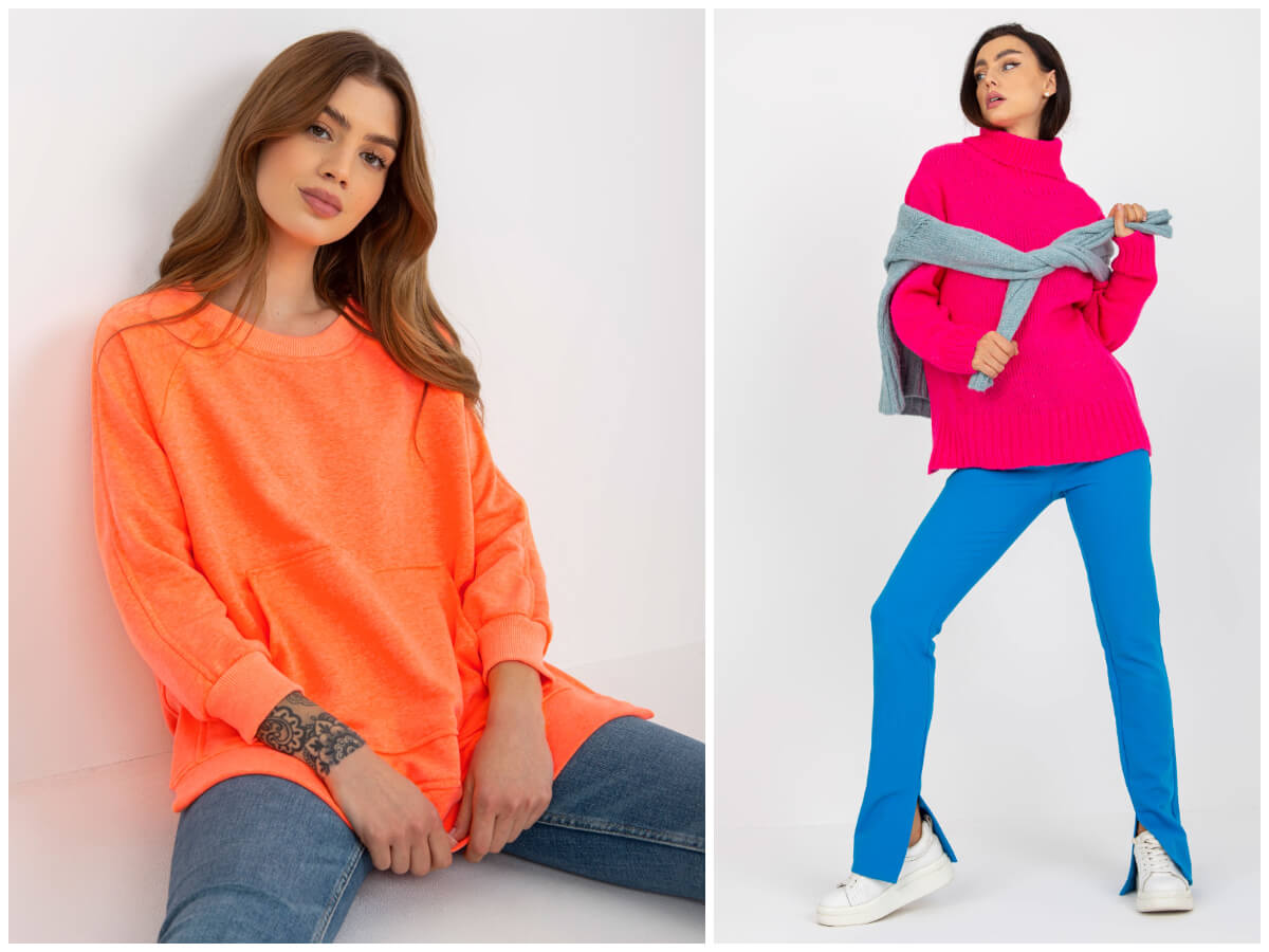 Culorile neon în gât – cum să le țeseți în look-uri de toamnă?