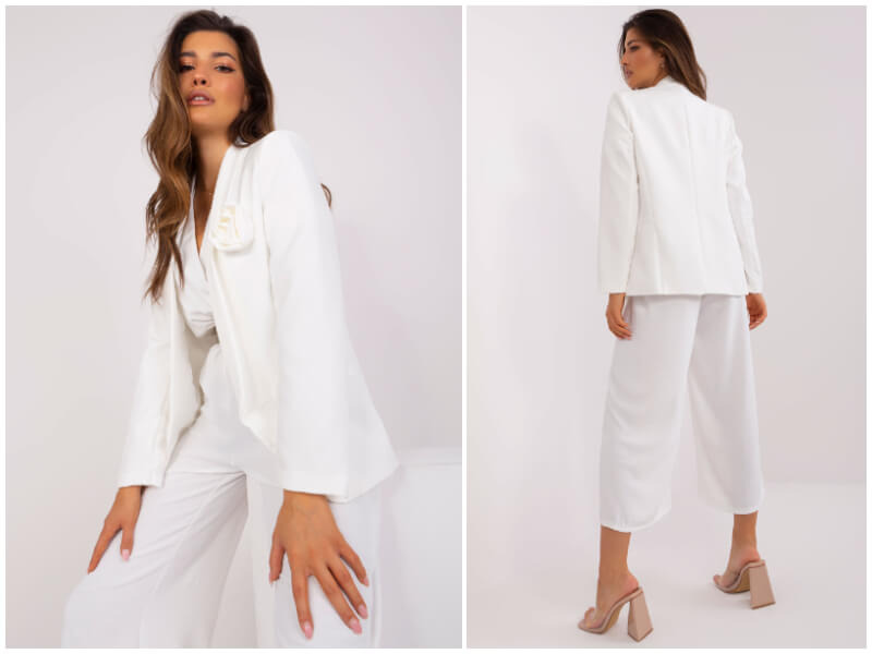 Îmbrăcăminte en-gros cu blazer alb – un clasic atemporal în magazinul tău