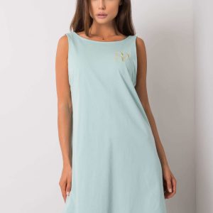 Comert cu ridicata Rochie din bumbac menta Ramya RUE PARIS