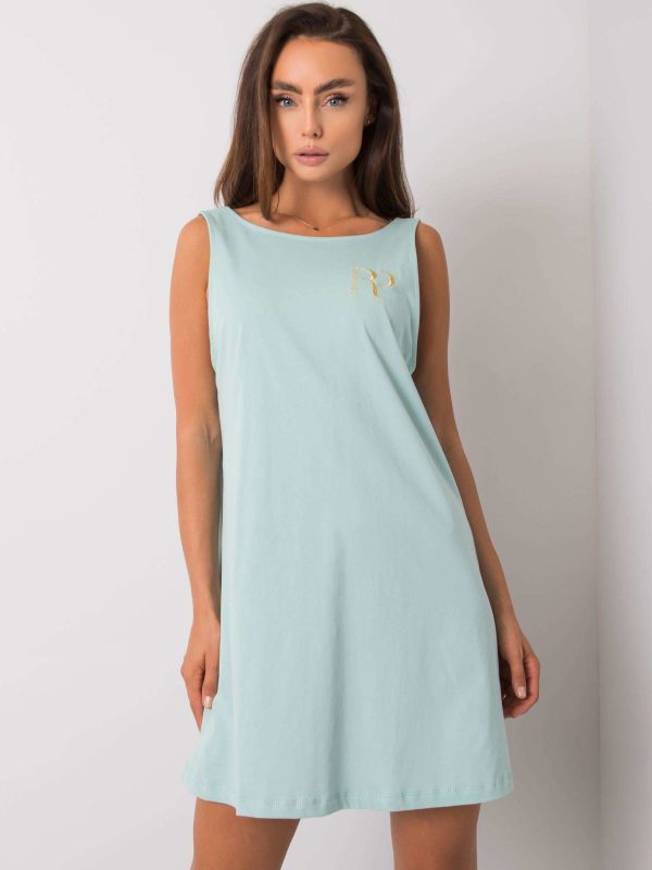 Comert cu ridicata Rochie din bumbac menta Ramya RUE PARIS